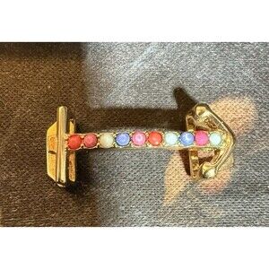 KEEP Collective Gold Arrow Charm Multicolor Crystal Slider Never Worn EUC